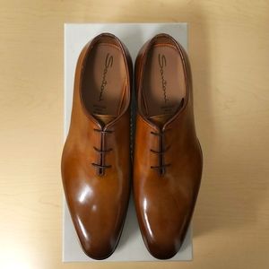 Santoni Wholecut Laced Shoes